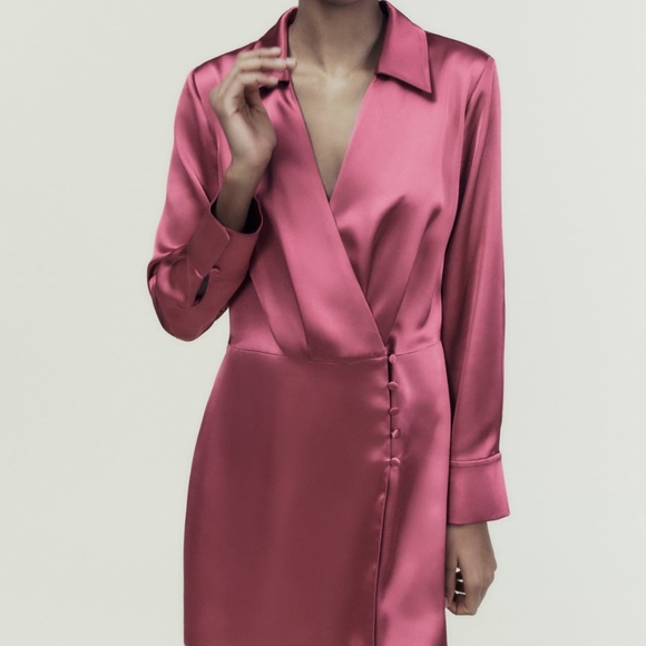 Zara limited edition satin effect short jumpsuit - Picture 2 of 10